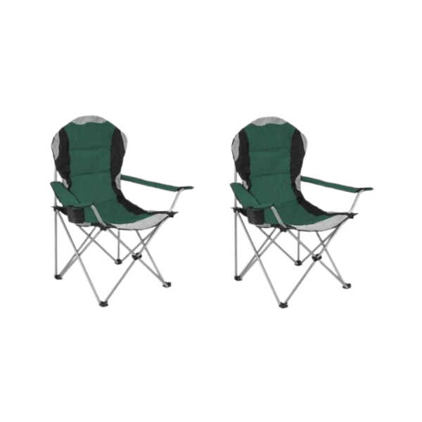 Luxury Folding Camping Chair - Green - Image 5